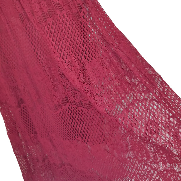 NWT Burgundy Crochet & Lace Maxi Dress M ALTAR'D STATE Bohemian BOHO Boutique - Picture 11 of 16